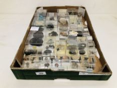 A COLLECTION OF APPROX 71 CRYSTAL AND MINERAL ROCK EXAMPLES TO INCLUDE MILARITE URANOSPATHITE,