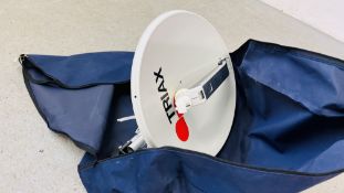TRIAX PORTABLE SATELLITE DISH AND STAND IN CARRY CASE