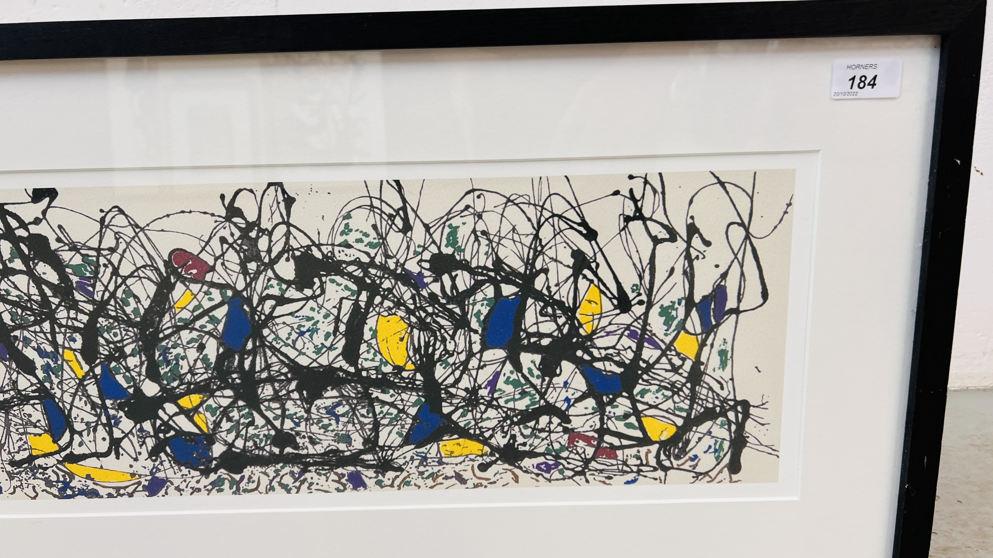 JOHN LEWIS JACKSON POLLOCK - SUMMERTIME FRAMED PRINT (FRAMED L 149CM X H 38.5CM). - Image 2 of 5