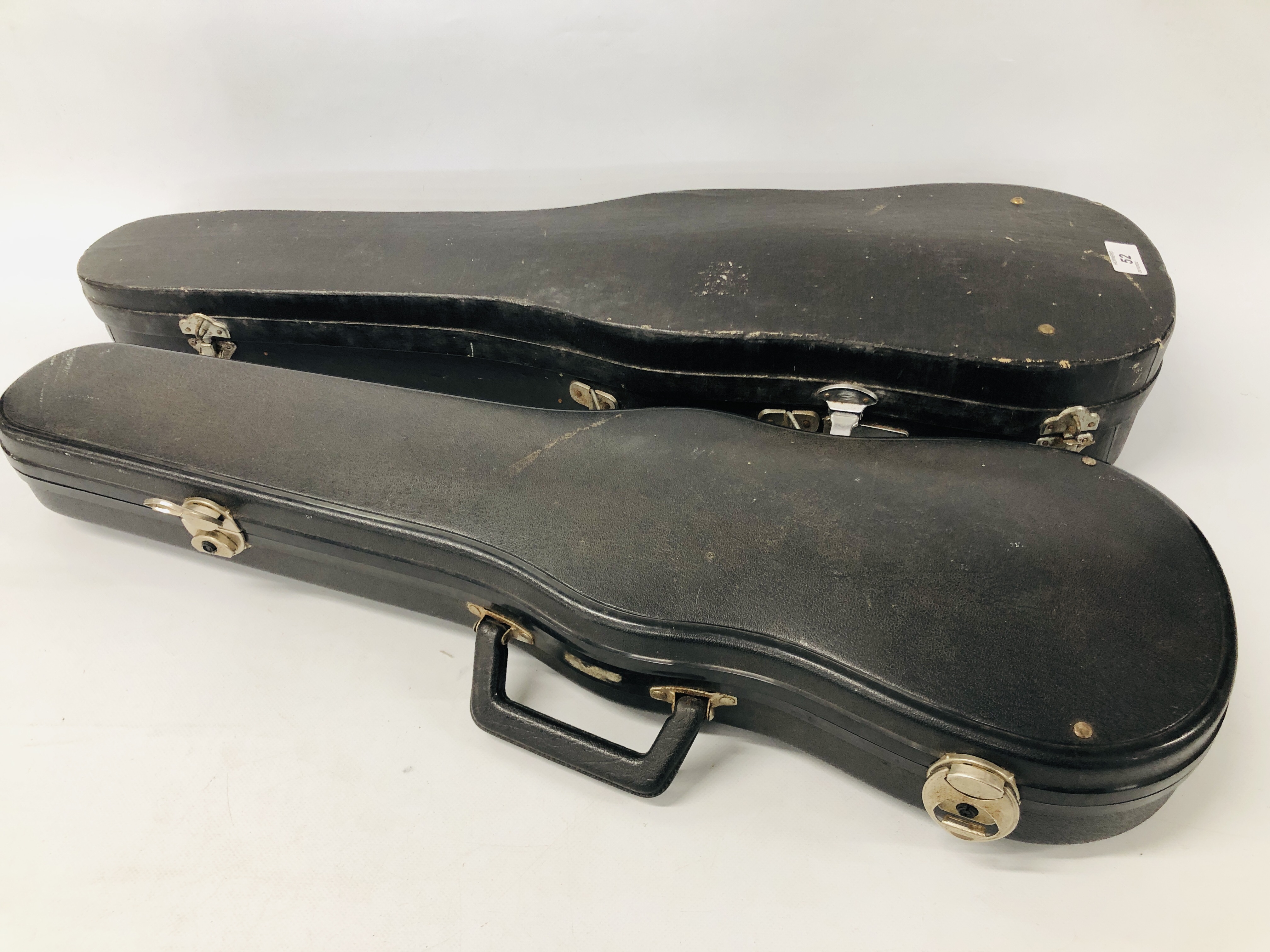 TWO VINTAGE VIOLINS IN FITTED HARD CASES - Image 11 of 11