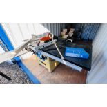 SCHEPPACH TS 4020 ULTIMATE CIRCULAR SAW BENCH WITH ACCESSORIES (PLEASE NOTE BUYER TO ARRANGE