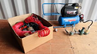 TIGER 5/12K TURBO AIR MASTER COMPRESSOR WITH FILTERS,