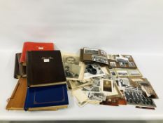 QUANTITY OF PHOTOGRAPHS IN ALBUMS AND LOOSE TO INCLUDE RAF INTEREST ETC.