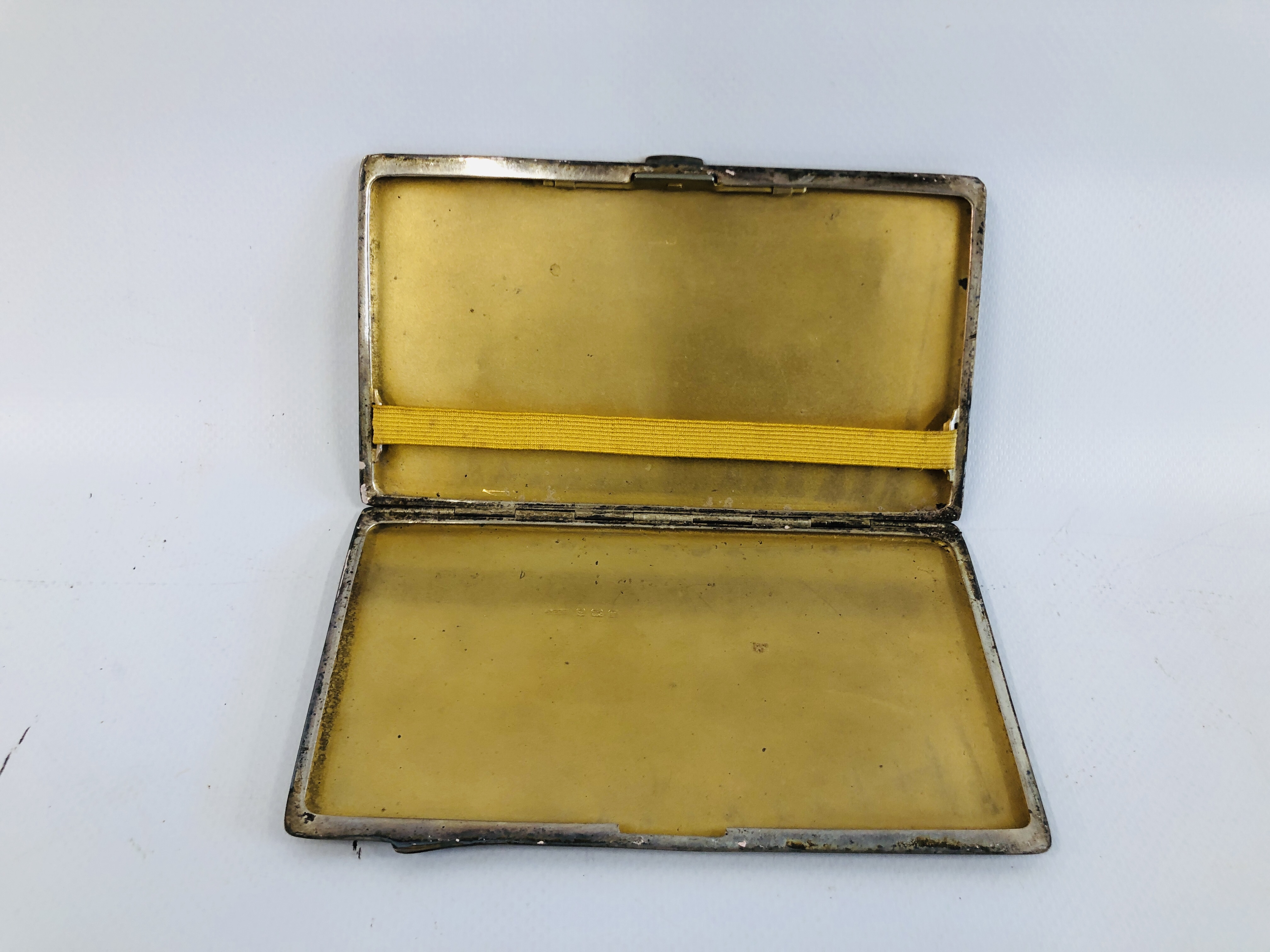 A SILVER RECTANGULAR CIGARETTE CASE, - Image 6 of 8