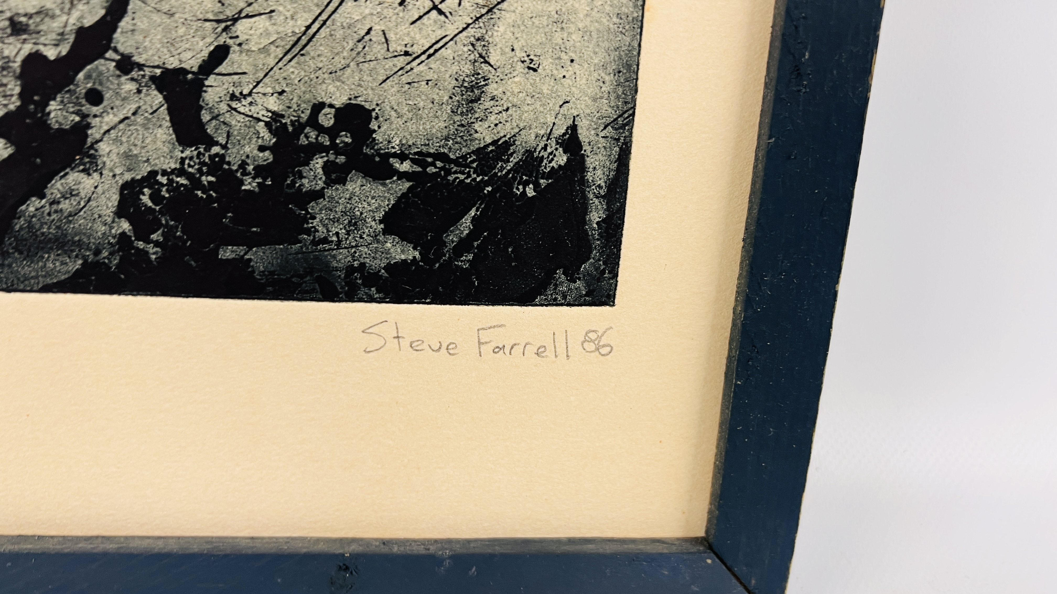 STEVE FARRELL '86 "DARKEST SECRET" SCREEN PRINT WIDTH 73CM. HEIGHT 45CM. - Image 4 of 6