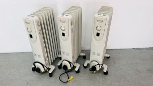 3 KINGFISHER HD907-7Q ELECTRIC HEATERS - SOLD AS SEEN