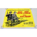 TWO VINTAGE ORIGINAL MOVIE ADVERTISING POSTERS TO INCLUDE JOHN WAYNE AND KIRK DOUGLAS "THE WAR