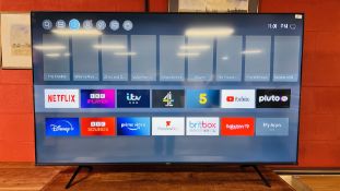 AN IMPRESSIVE HISENSE 75 INCH FLAT SCREEN LED BACKLIGHT TELEVISION MODEL No.