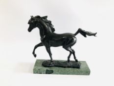 BRONZE SCULPTURE OF A HORSE 75 OF 750 BY OSBORNE.