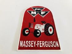 (R) LARGE MASSEY FERGUSON PLAQUE