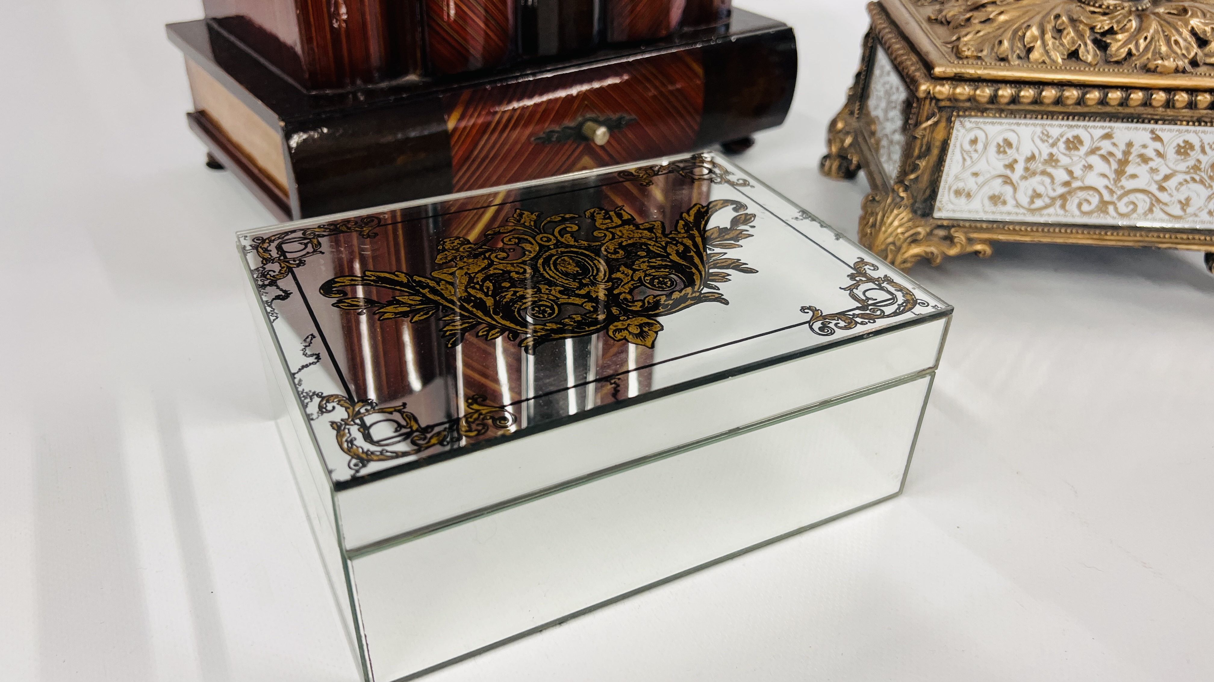 AN ART DECO STYLE LACQUERED DESK TIDY IN THE FORM OF BOOKS HEIGHT 33CM. - Image 3 of 11