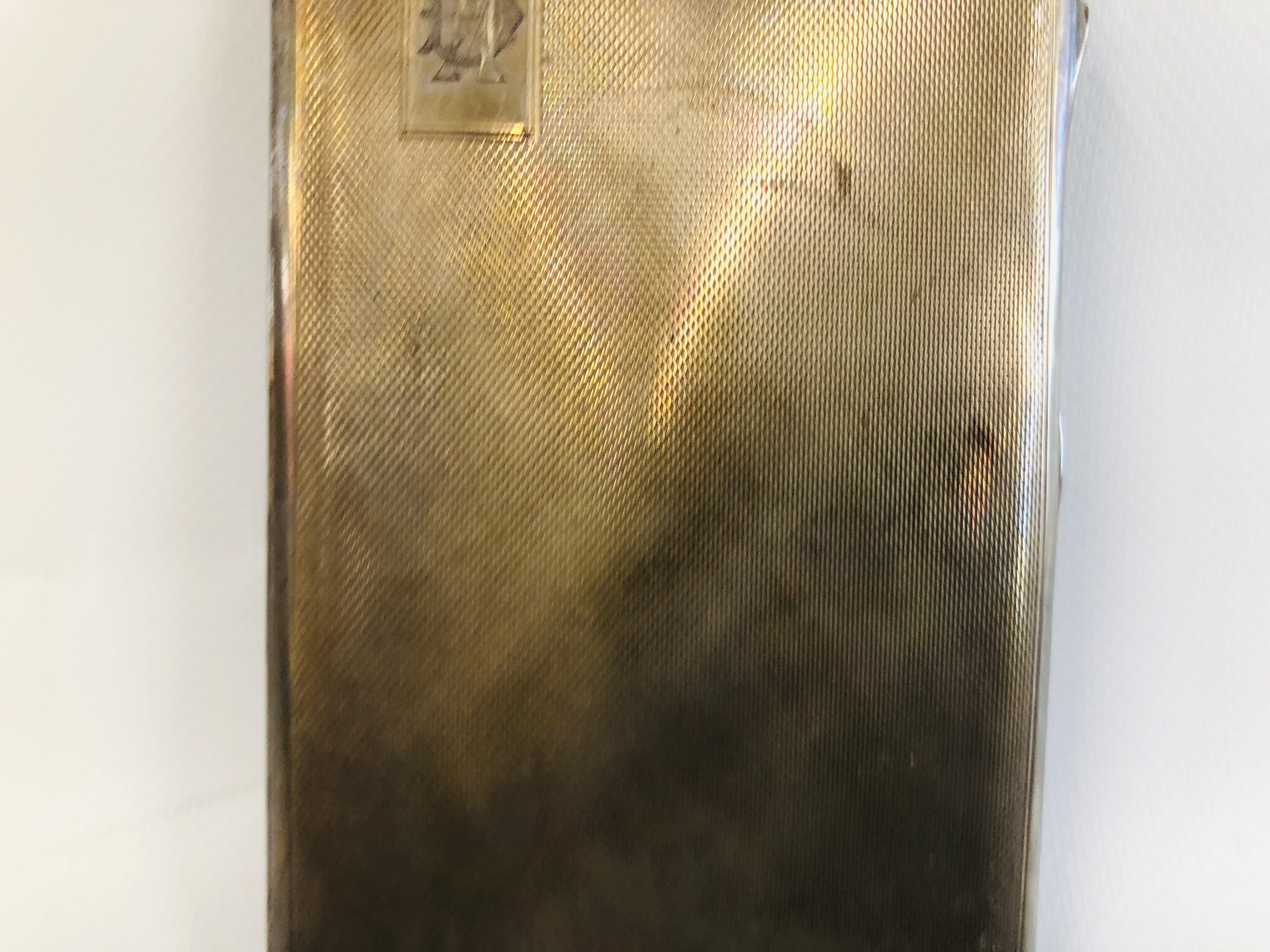 A SILVER RECTANGULAR CIGARETTE CASE, - Image 3 of 8