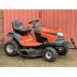 HUSQVARNA LT 154 RIDE ON LAWN MOWER MANUFACTURED 2012 - SOLD AS SEEN.
