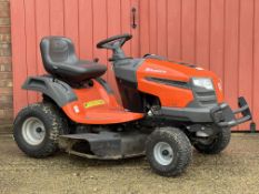 HUSQVARNA LT 154 RIDE ON LAWN MOWER MANUFACTURED 2012 - SOLD AS SEEN.