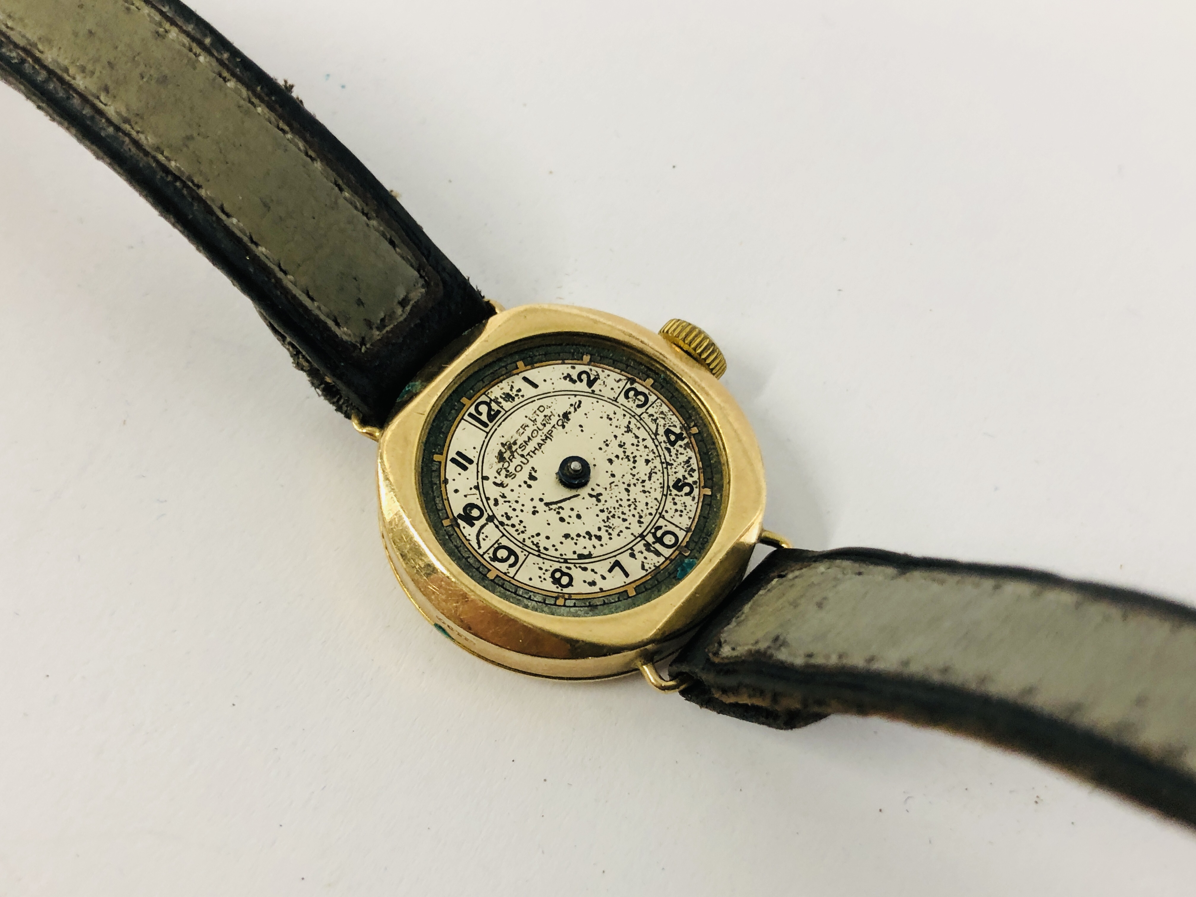 ROTARY LADIES 9CT. GOLD CASED WRIST WATCH ON 9CT. GOLD STRAP ALONG WITH A VINTAGE 9CT. - Image 10 of 12