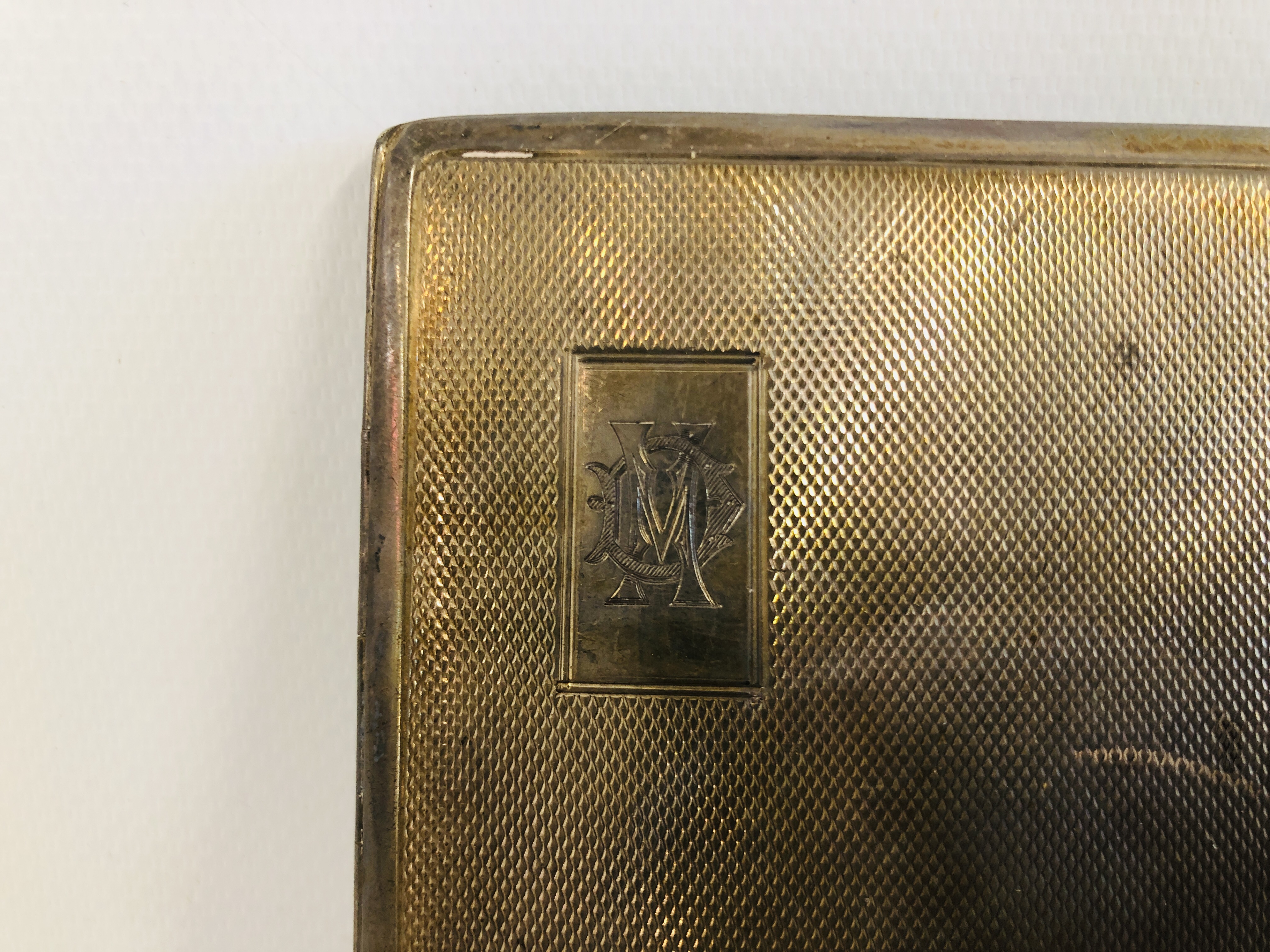 A SILVER RECTANGULAR CIGARETTE CASE, - Image 2 of 8