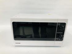 TOSHIBA COMPACT MICROWAVE OVEN - SOLD AS SEEN.