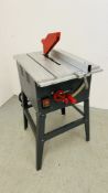 PERFORMANCE TABLE SAW ADJUSTABLE CUT DEPTH TO 76MM AND 45° ANGLE - SOLD AS SEEN.