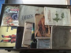 SUITCASE WITH A HEAVY ACCUMULATION CIGARETTE AND TRADE CARDS, ALBUMS AND LOOSE.