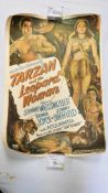 AN ORIGINAL VINTAGE MOVIE ADVERTISING POSTER EDGAR RICE BURROUGHS,