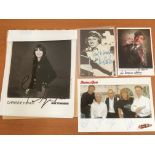 AN EXTENSIVE COLLECTION OF AUTOGRAPHS, MANY ON PHOTOS, DEDICATED TO 'DAVID'.