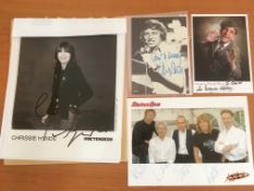 AN EXTENSIVE COLLECTION OF AUTOGRAPHS, MANY ON PHOTOS, DEDICATED TO 'DAVID'.