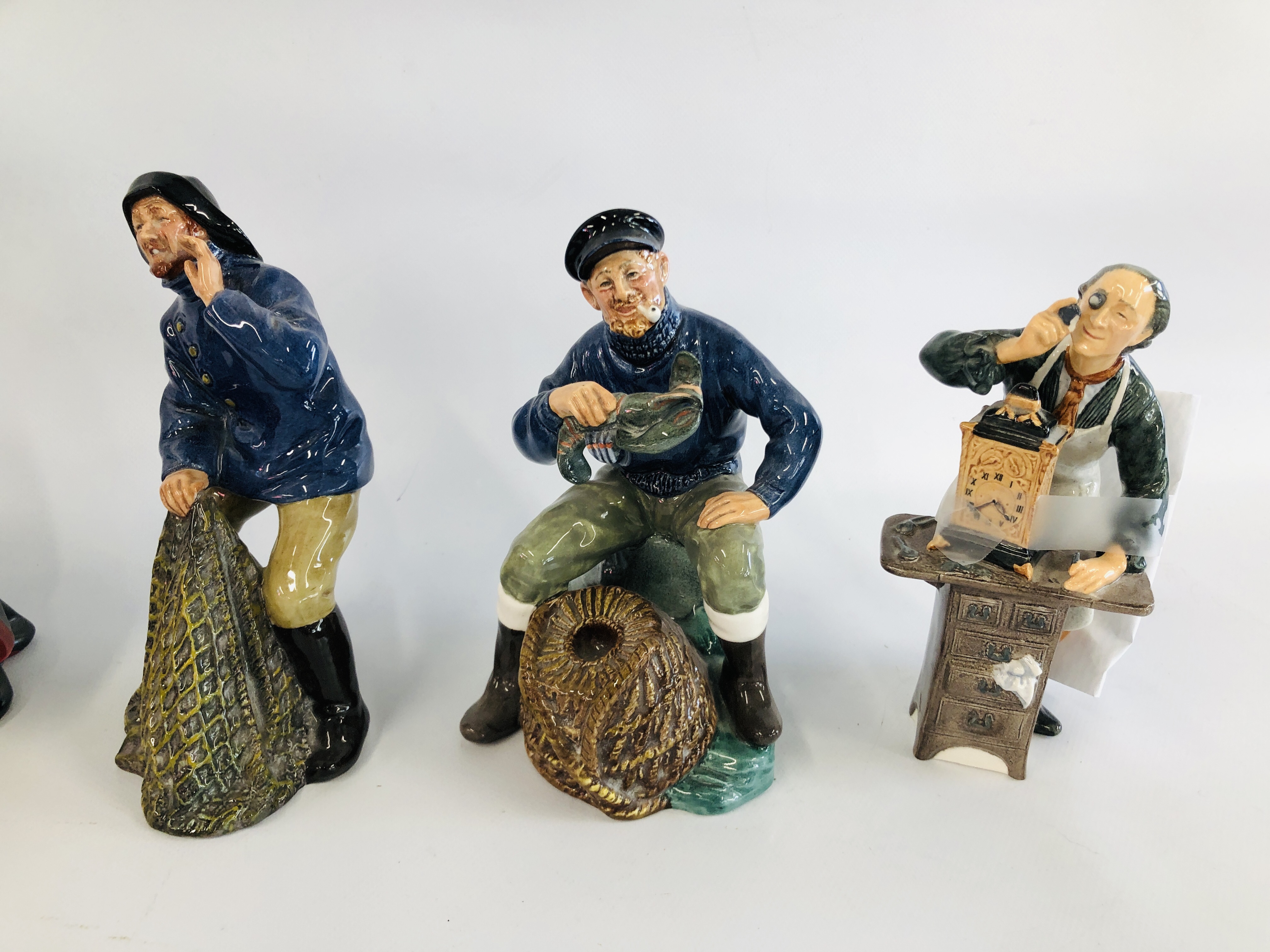 FIVE ROYAL DOULTON CABINET ORNAMENTS TO INCLUDE THE PROFESSOR HN2281, SEA HARVEST HN2257, - Image 3 of 9