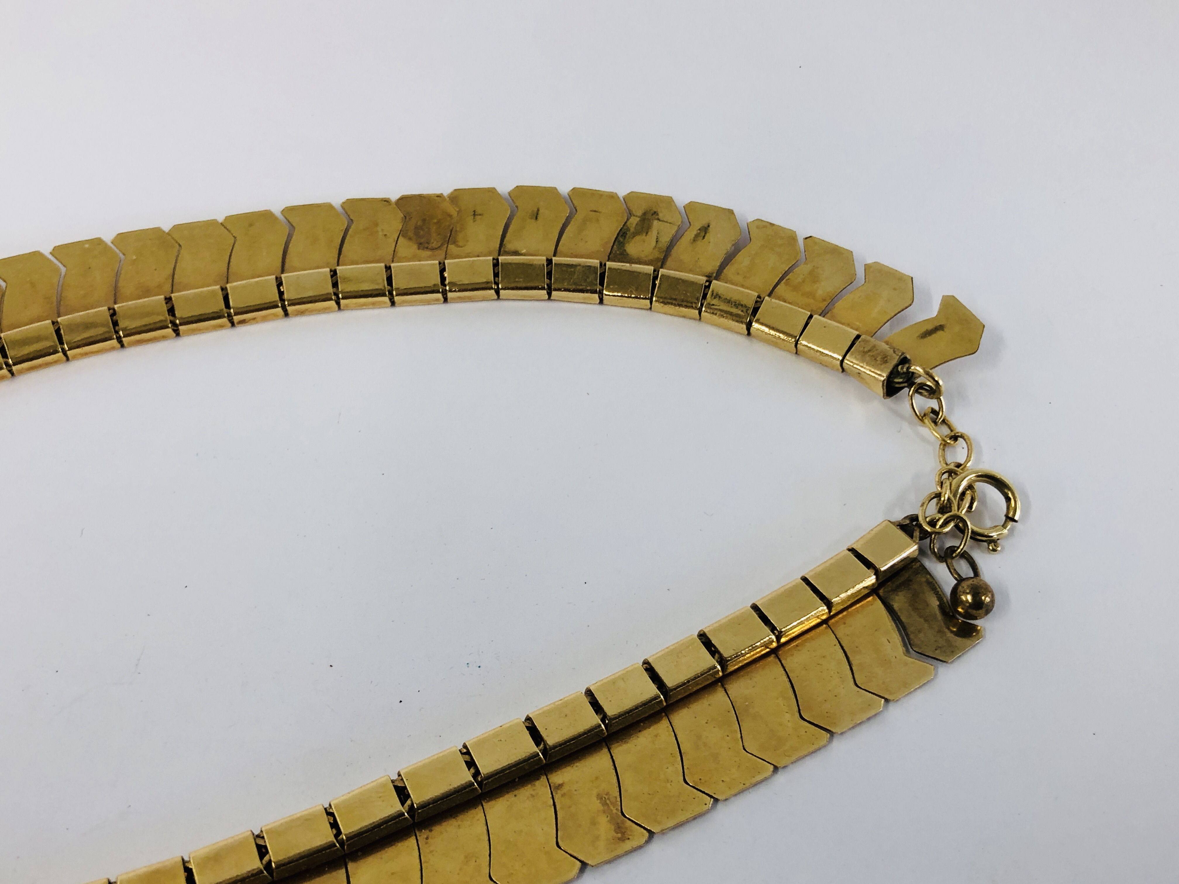 VINTAGE GERMAN AMERIKANER CLEOPATRA COLLAR STYLE NECKLACE - Image 6 of 8