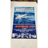 AN ORIGINAL ADVERTISING MOVIE POSTER "AIRPORT '77" WIDTH 101CM. HEIGHT 151CM. (APPROX.