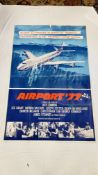 AN ORIGINAL ADVERTISING MOVIE POSTER "AIRPORT '77" WIDTH 101CM. HEIGHT 151CM. (APPROX.
