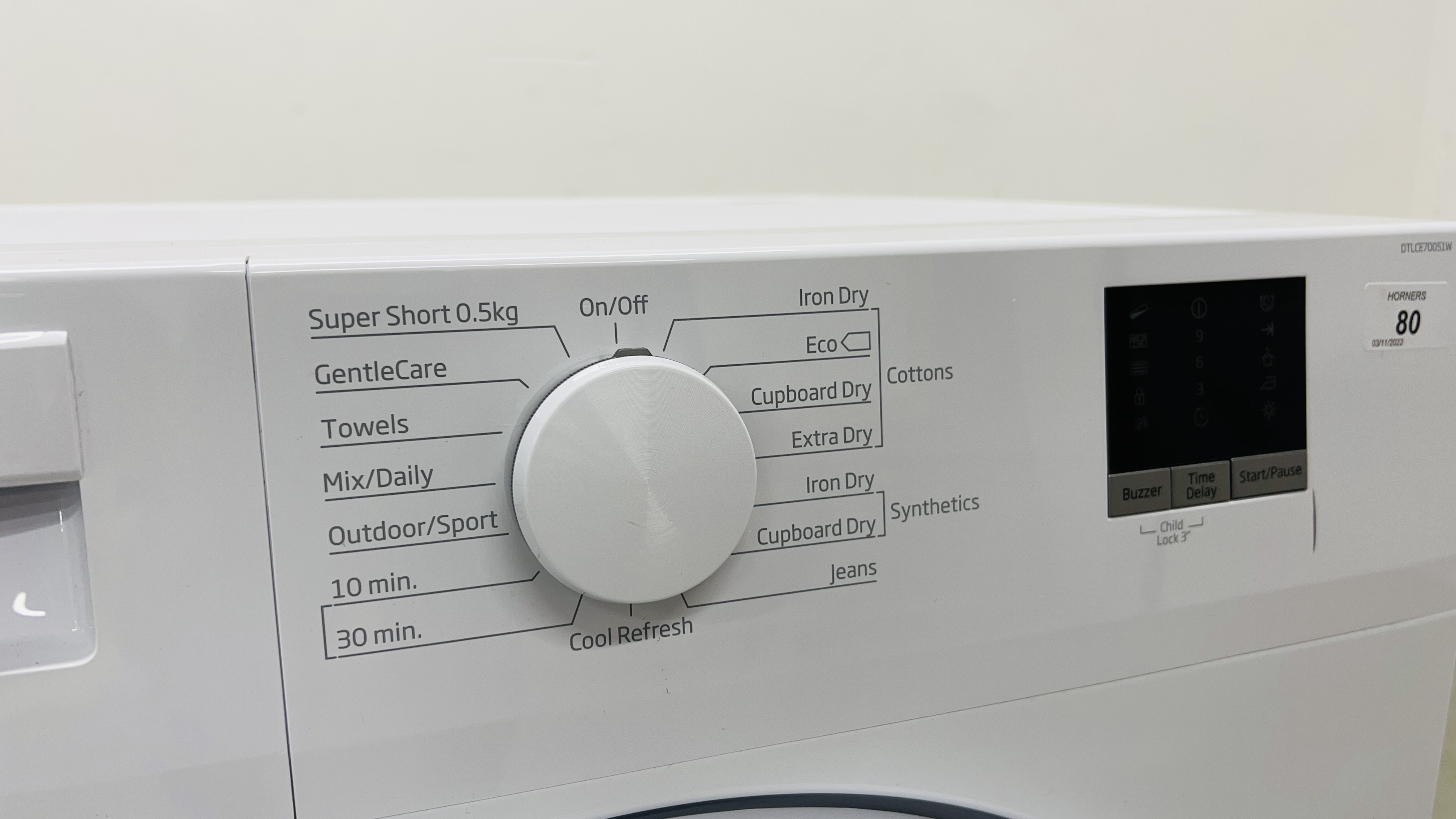 A BEKO 7KG CONDENSER TUMBLE DRYER - SOLD AS SEEN - Image 3 of 7