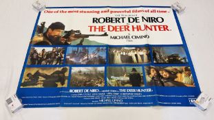 TWO VINTAGE ORIGINAL MOVIE ADVERTISING POSTERS TO INCLUDE "THE DEER HUNTER" AND "THE SEVENTH VOYAGE