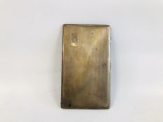 A SILVER RECTANGULAR CIGARETTE CASE,