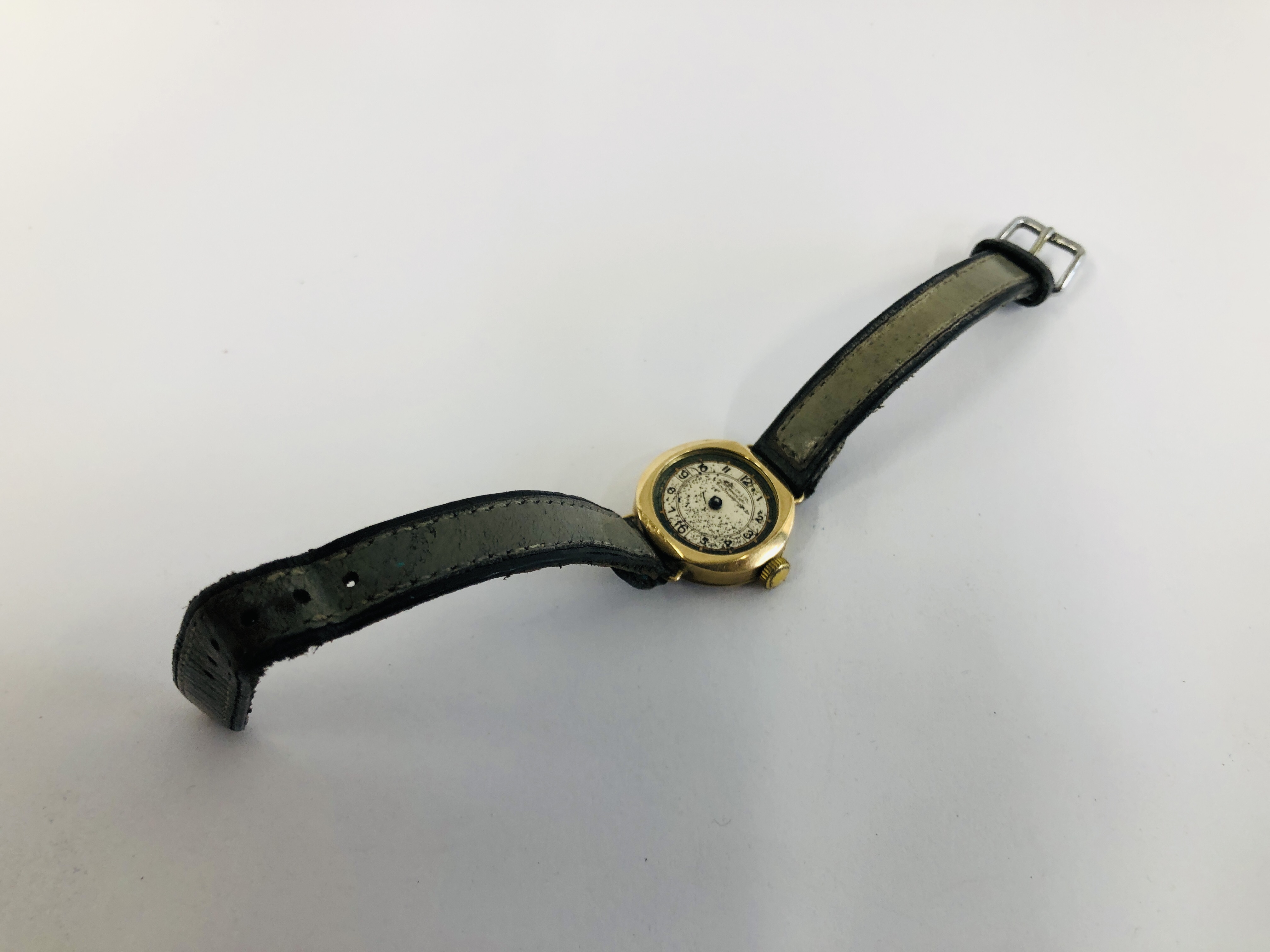 ROTARY LADIES 9CT. GOLD CASED WRIST WATCH ON 9CT. GOLD STRAP ALONG WITH A VINTAGE 9CT. - Image 7 of 12