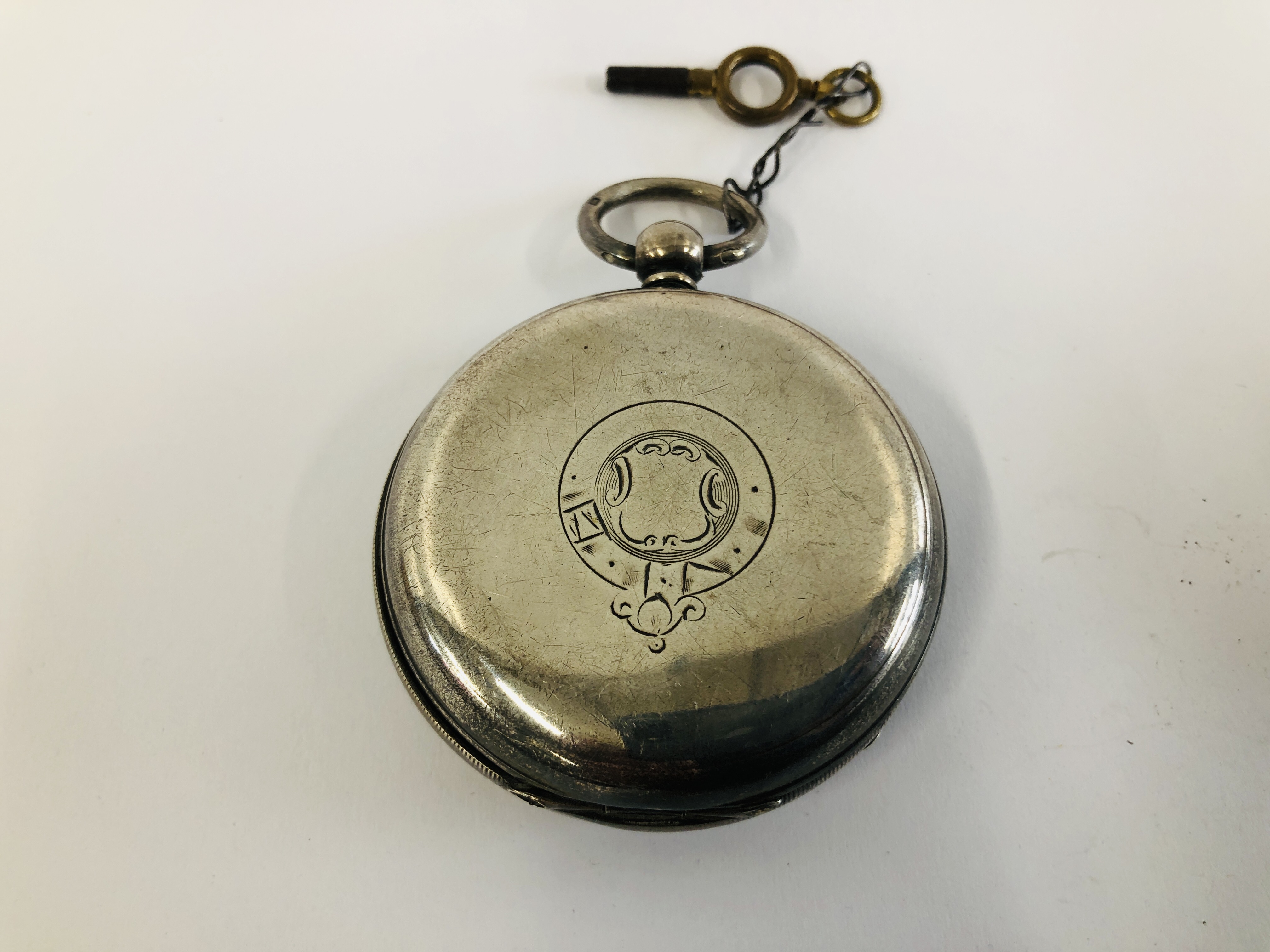 VINTAGE SILVER POCKET WATCH MARKED "S. - Image 4 of 6