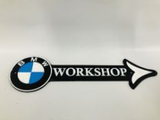 (R) BMW WORKSHOP ARROW PLAQUE