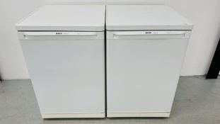 AN UNDER COUNTER BOSCH EXXCEL MAXX FRIDGE AND MATCHING FREEZER - SOLD AS SEEN