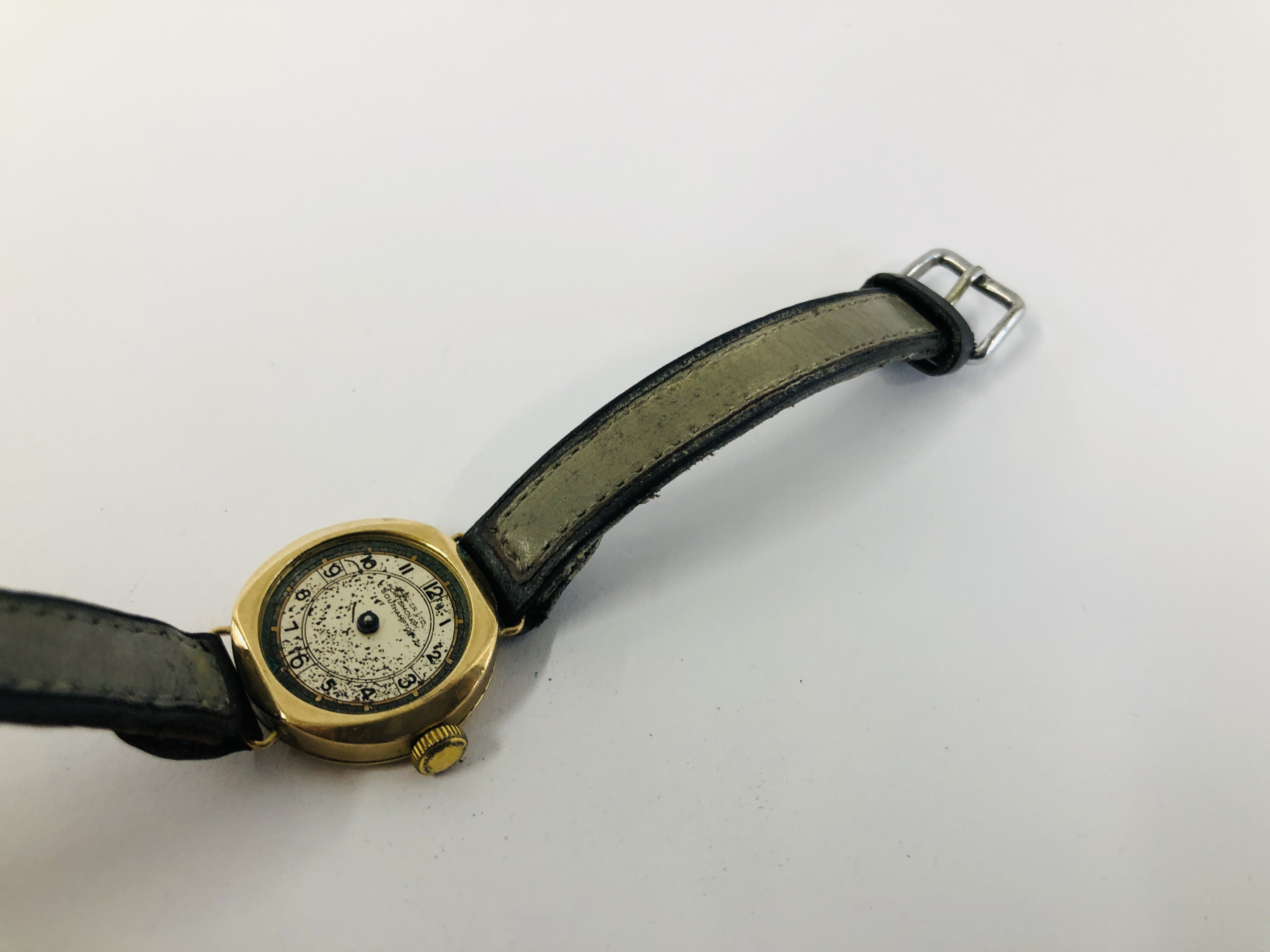 ROTARY LADIES 9CT. GOLD CASED WRIST WATCH ON 9CT. GOLD STRAP ALONG WITH A VINTAGE 9CT. - Image 8 of 12