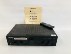 PIONEER STEREO AMP MODEL A-209R WITH OPERATING INSTRUCTIONS - SOLD AS SEEN