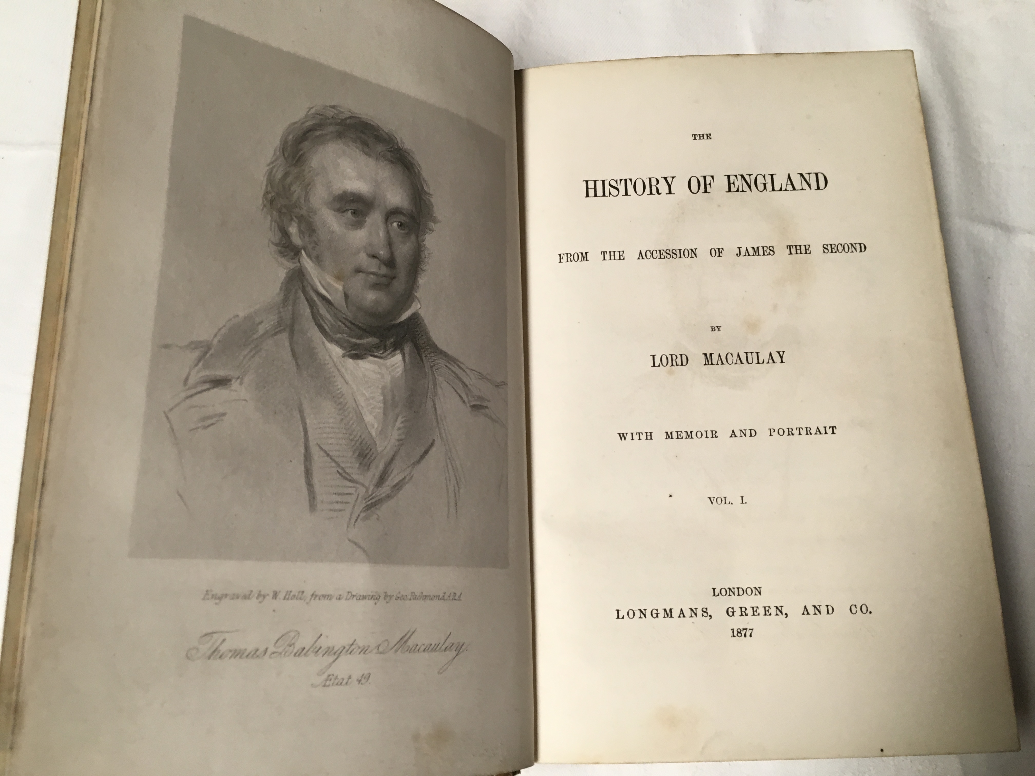 Macaulay (Lord) History of England,5 vol. set complete. - Image 4 of 5