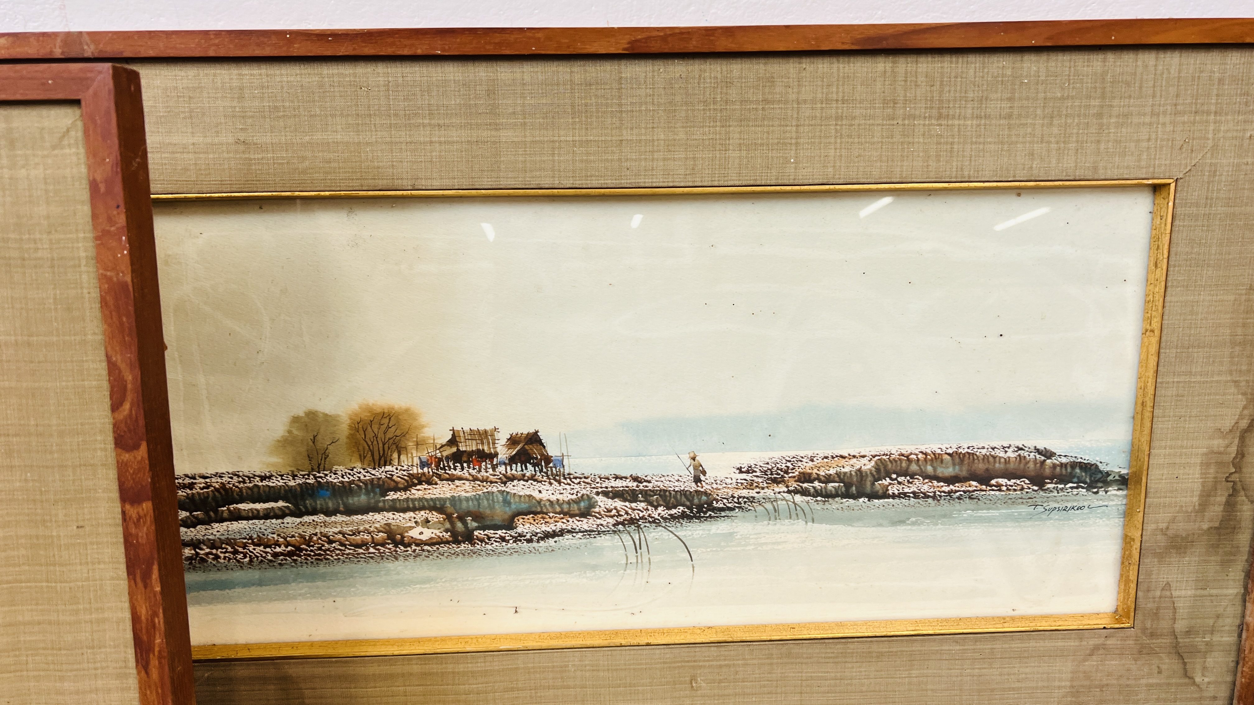 GILT FRAMED PRINT "WINTER SNOW SCENE, - Image 4 of 5