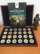 "WINDSOR MINT" SET OF 24 NAPOLEON MEDALLIONS IN CASE WITH CERTIFICATES.