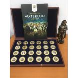 "WINDSOR MINT" SET OF 24 NAPOLEON MEDALLIONS IN CASE WITH CERTIFICATES.