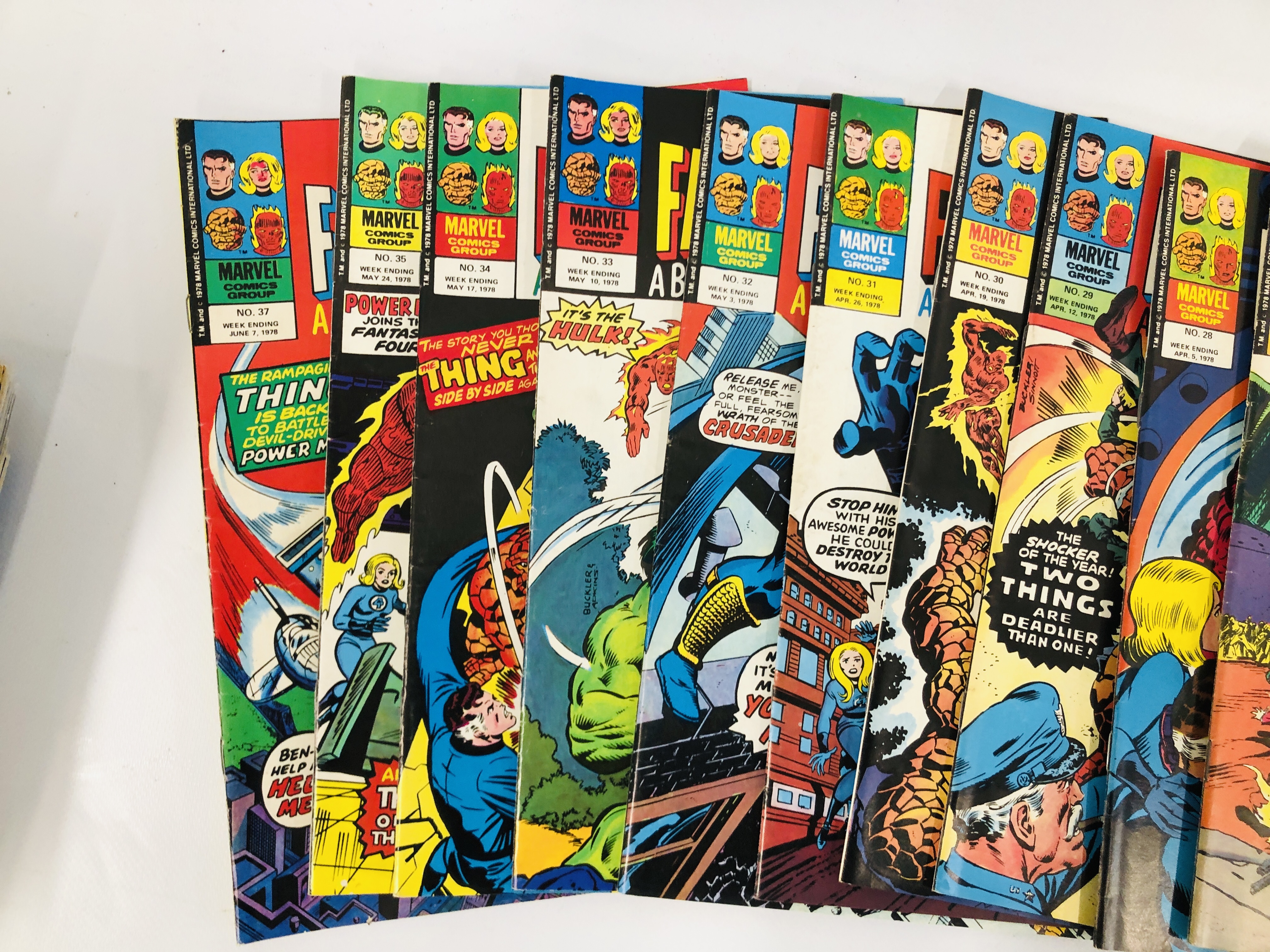 A COLLECTION OF BRITISH MARVEL COMICS FROM THE 70's INCLUDING FANTASTIC FOUR No. - Image 8 of 11