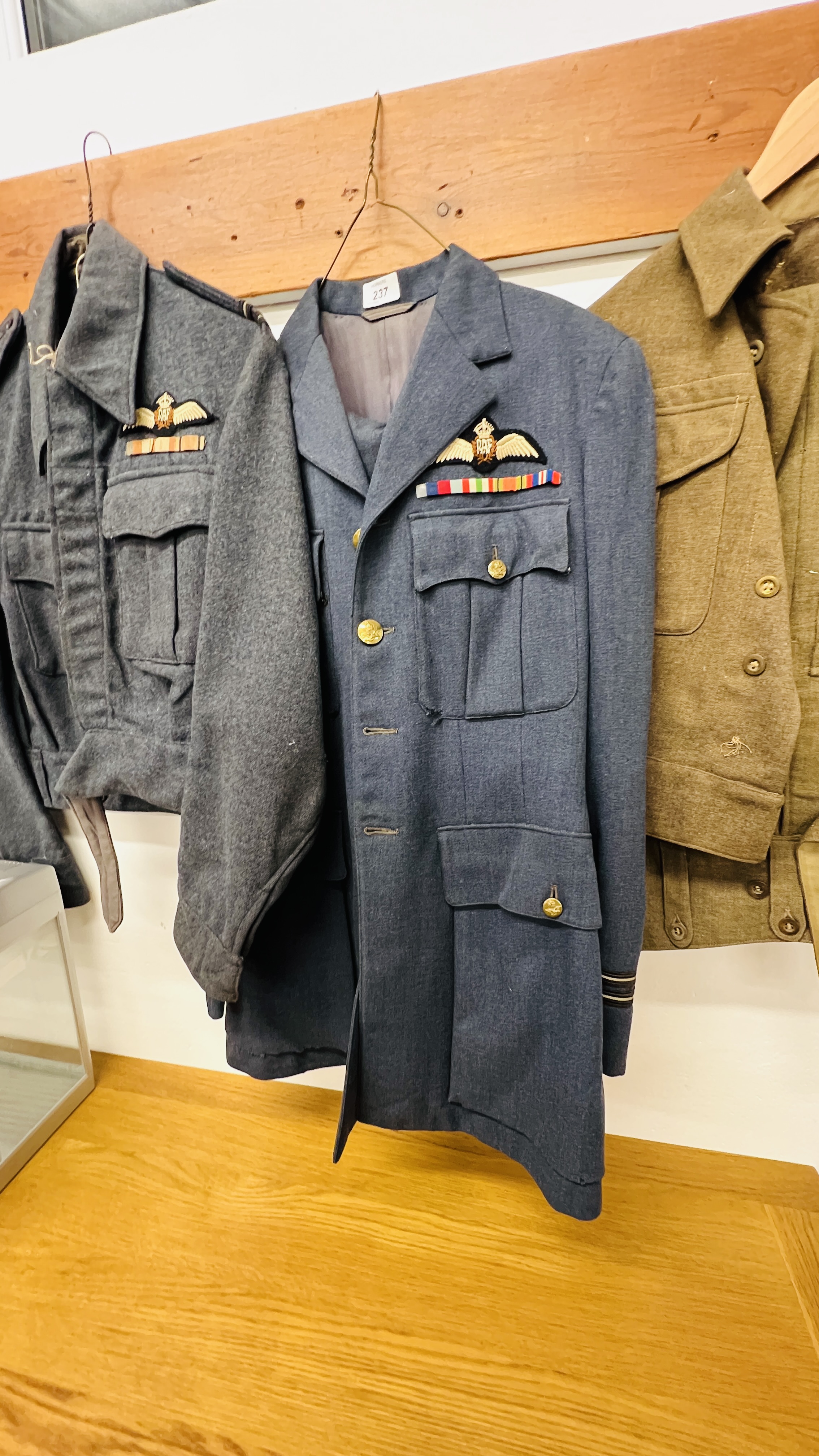 3 X VINTAGE RAF JACKETS TWO WITH MATCHING TROUSERS. - Image 3 of 4