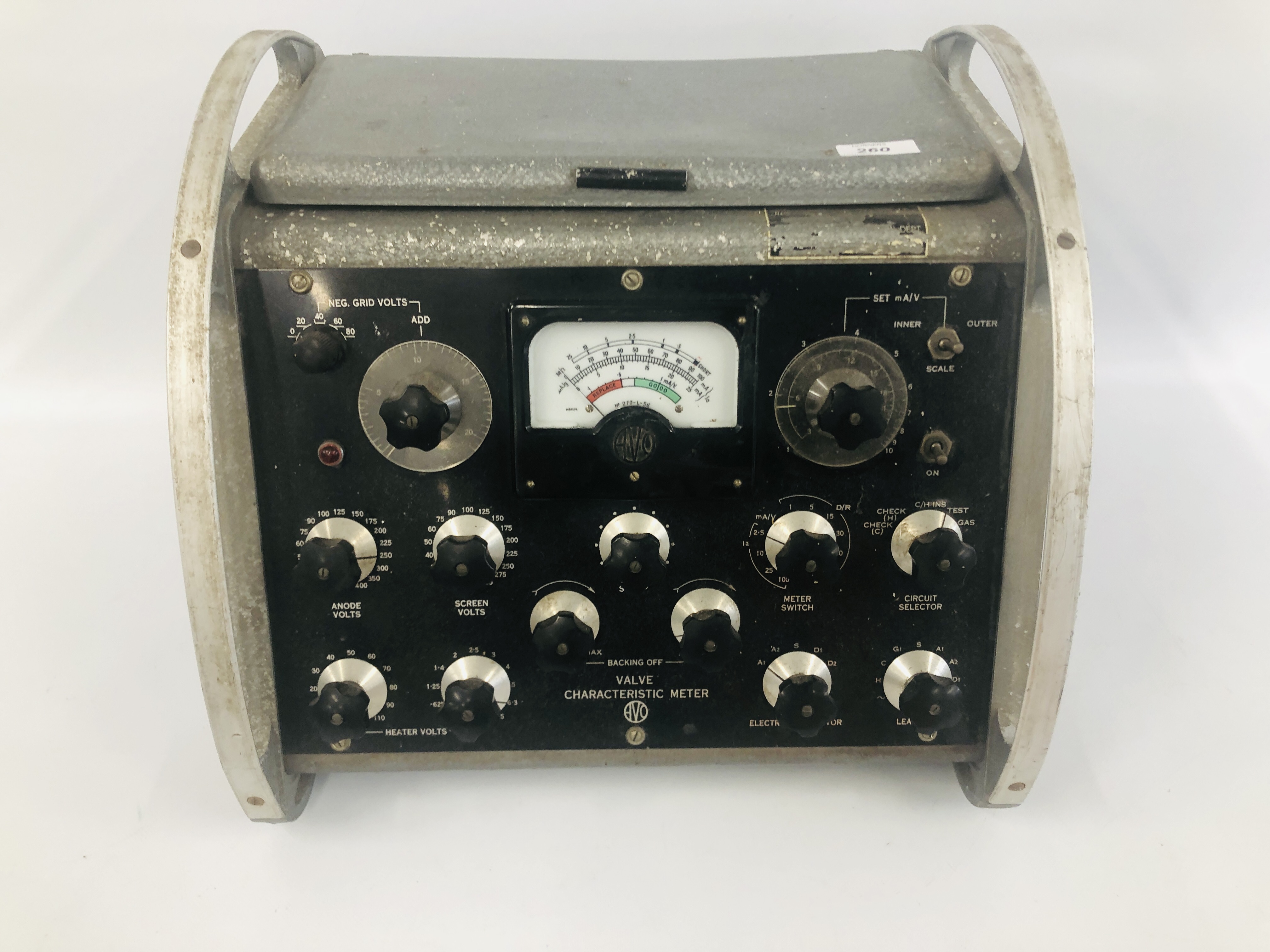 AVO LTD VALVE CHARACTERISTIC METER WITH ORIGINAL VALVE DATA MANUAL - COLLECTORS ITEM ONLY. - Image 2 of 7