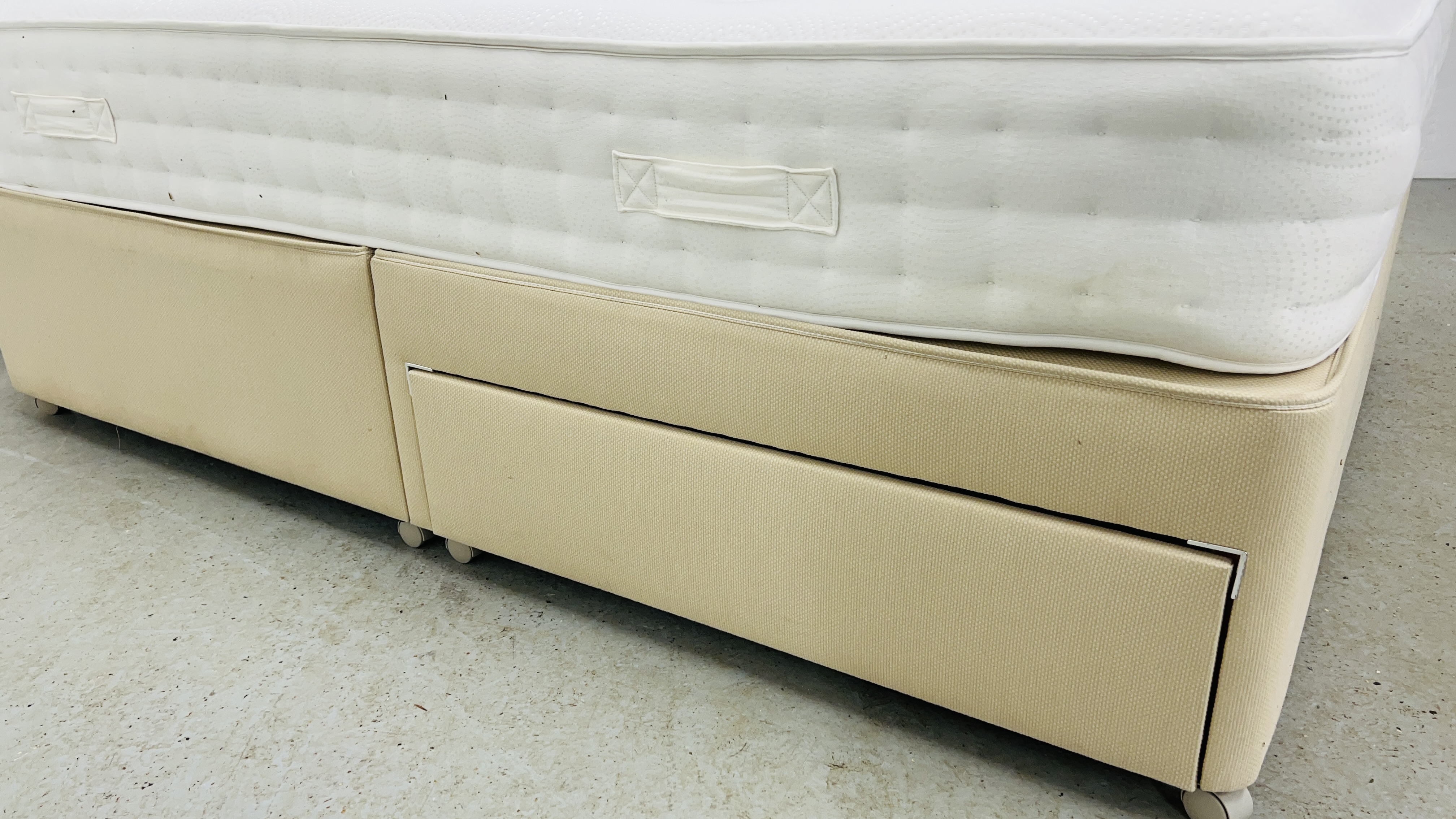 DOUBLE DIVAN BED WITH DRAWER BASE, - Image 12 of 14