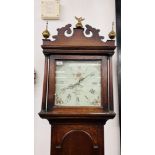 ANTIQUE OAK LONG CASED GRANDFATHER CLOCK "BUNTON ACLE"