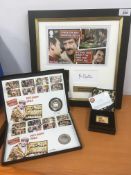 ROYAL MAIL 2021 ONLY FOOLS AND HORSES SOUVENIR COLLECTION COMPRISING FRAMED JOHN CHALLIS SIGNATURE,