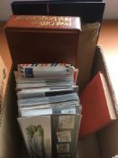 BOX OF GB STAMPS, FIRST DAY COVERS, PRESENTATION PACKS ETC.